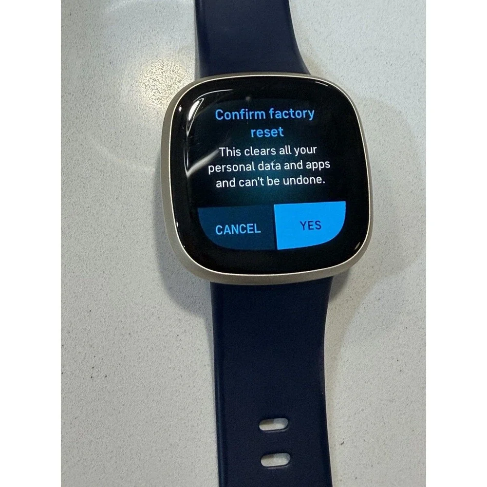 Fitbit Versa 3 GPS Smartwatch Blue - Fully Tested & Reset - Charger Included